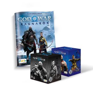 Álbum God of war Ragnarok Editorial Berlín Tapa Blanda + 2 Cajitas (100 Sobres)