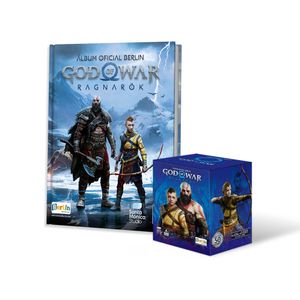 Álbum God of war Ragnarok Editorial Berlín Tapa Dura + 1 Cajita (50 Sobres)