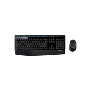 Teclado Logitech + Mouse Mk345 Wireless Usb Sp Black