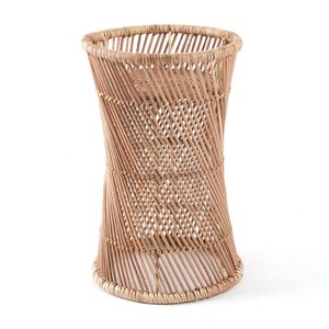 Taburete decorativo ratán natural terraza