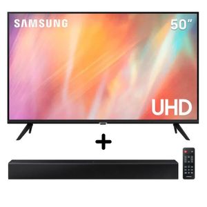 Televisor Samsung 50" UN50AU7090GX + sound bar HW-T400