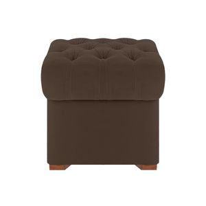 Baul Tapizado Eilyn Mavisac Pequeño Color Marron Claro