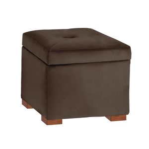 Baul Tapizado Annie Mavisac Pequeño Color Marron Claro