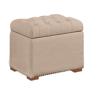 Baul Tapizado Diana Mavisac Pequeño Color Beige