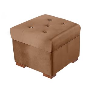 Baul Tapizado Eliza Mavisac Pequeño Color Caqui