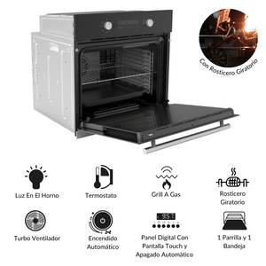 Horno empotrable a gas BONN Klimatic