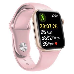 Smartwatch Roadtrip Watch S3 42mm, IP65, detección de frecuencia cardiaca y presión arterial, llamadas BT, rosa + correa deportiva Blanca