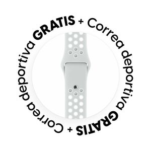 Smartwatch Roadtrip Watch S3 42mm, IP65, detección de frecuencia cardiaca y presión arterial, llamadas BT, rosa + correa deportiva Blanca