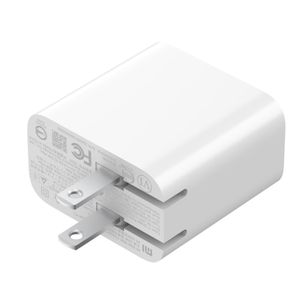 Cargador de pared Xiaomi dual, 1 puertos usb, 1 puerto tipo C, 33W, carga rápida, blanco