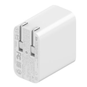 Cargador de pared Xiaomi dual, 1 puertos usb, 1 puerto tipo C, 33W, carga rápida, blanco