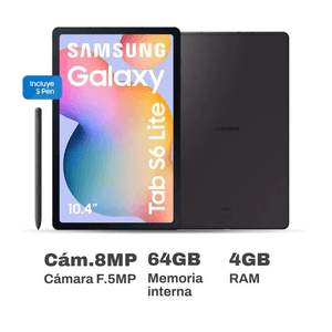 Samsung Tab S6 Lite 10.4" 4GB RAM 64GB SM-P613NZALPEO Gris