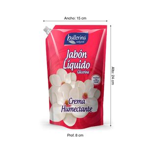 Jabón líquido crema humectante Ballerina 750 ml