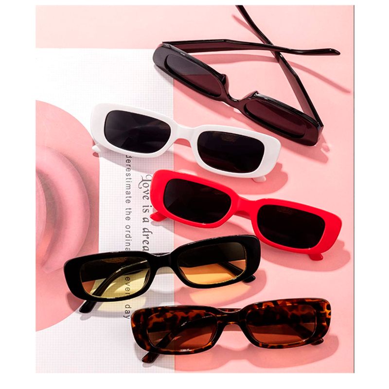 Lentes de Sol retro Vintage Rectangulares Mujer Unisex Cereza