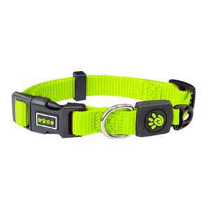 Collar  Para Perro Doco Nylon Ajustable Signature Talla M Verde 2.0 X 34-51Cm
