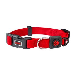 Collar  Para Perro Doco Nylon Ajustable Signature Talla S Rojo 1.5 X 27-37Cm