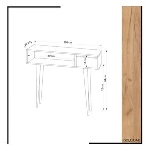 Mesa Consola Vintage Sivia 100cm