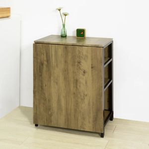 Mesa de Comedor Plegable Omán Marrón