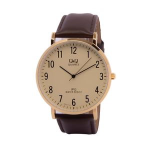 Reloj Qyq Qz02J103Y Analógico Color Marrón 1016627