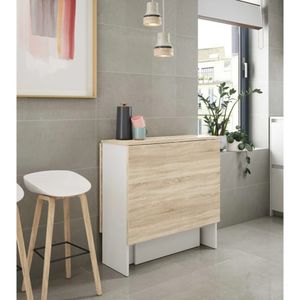Mesa de Comedor Plegable Tayikistán Blanco/Duna
