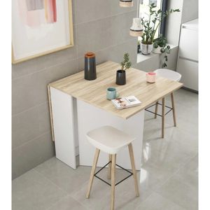 Mesa de Comedor Plegable Tayikistán Blanco/Duna