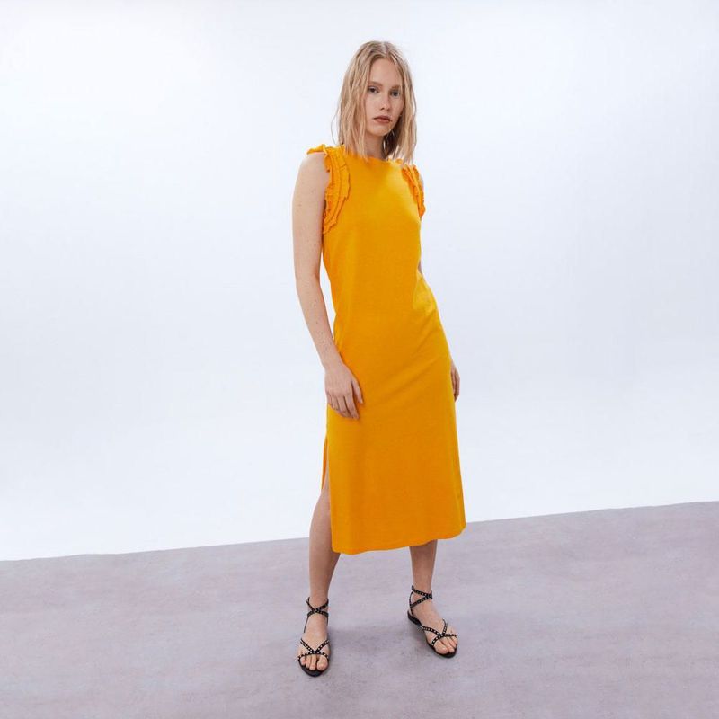 Sfera vestido online amarillo