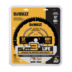 Disco de sierra circular 12" 80d Dewalt