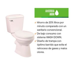Taza + Tanque + Asiento Compact 2.0 Blanco Trebol
