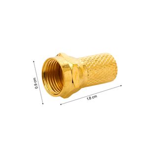 Conectores atornilladores RG-59 Gold x 2und
