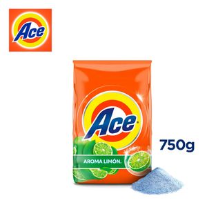 Detergente en Polvo Ace Limón 750 Gramos