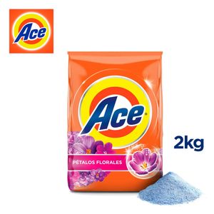 Detergente en Polvo Ace Pétalos Florales 2 Kilos
