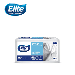 Papel Toalla Elite Plus Doble Hoja Interfoliada XL 200 Hojas