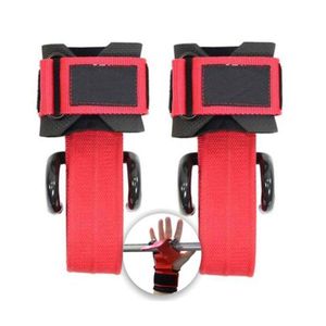 Straps + Muñequeras + Ganchos Para Peso Levantamiento de Barra Rojo Todo Fit