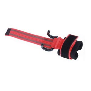 Straps + Muñequeras + Ganchos Para Peso Levantamiento de Barra Rojo Todo Fit