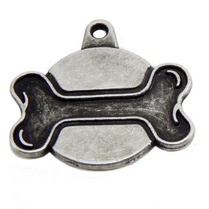 Placa de Identificación para Perro Hueso Vintage Pequeño