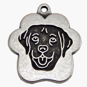 Placa de Identificación para Perro Labrador Vintage