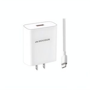 Cargador  de Carga Rápida Movisun 22.5 W MQC-20 Blanco