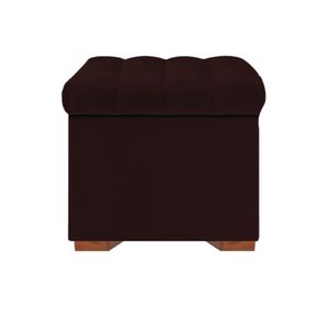 Baul Tapizado Lirio Mavisac Pequeño Color Chocolate