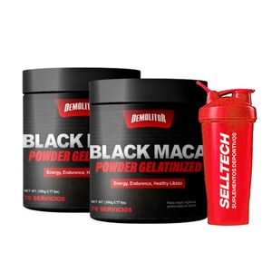 Pack Demolitor Maca Negra Demolitor 350gr X2 + Shaker