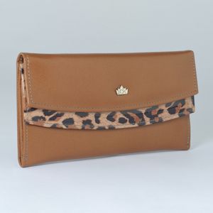 Billetera Mujer Reyes Solo Cueros SD101 Kiara Color Marron Claro