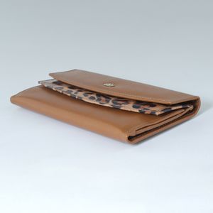 Billetera Mujer Reyes Solo Cueros SD101 Kiara Color Marron Claro