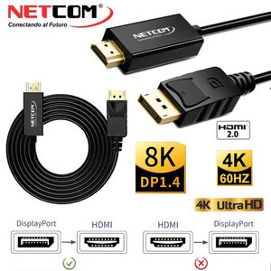 Cable Displayport a HDMI Netcom Pvc Macho 5 Metros 4k DP a HDMI 60hz