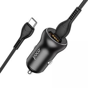 Cargador para Auto Hoco NZ5 Tipo C USB 30w QC3.0 5A con Cable TIPO C