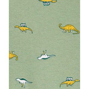 Conjunto Carter's Body Manga Corta y Pantalón con Diseño Dinosaurio 100% Algodón para Bebé Niño