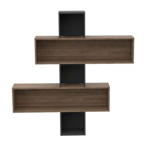 Repisa Wall 2b Miel Plomo Tuhome
