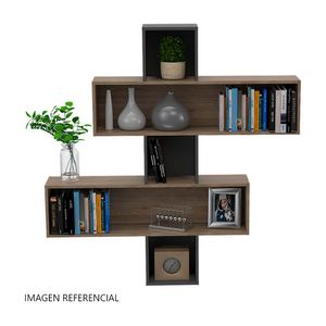 Repisa Wall 2b Miel Plomo Tuhome
