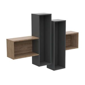 Repisa Wall 2a Miel Plomo Tuhome
