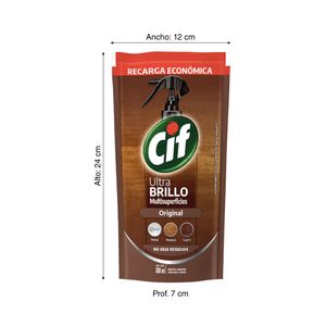 Limpiador Cif Ultra Brillo Original Doy Pack 380ml