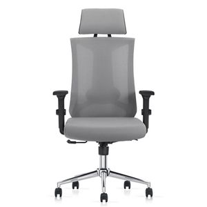 Silla Giratoria Ergonómica Decorplas Dallas Gris con Brazos Regulables 1D