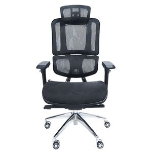 Silla Giratoria Ergonómica Decorplas Dubai Black con Brazos Regulables 4D