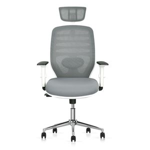 Silla Giratoria Ergonómica Nicole H Colors Grey Decorplas Brazos Regulables